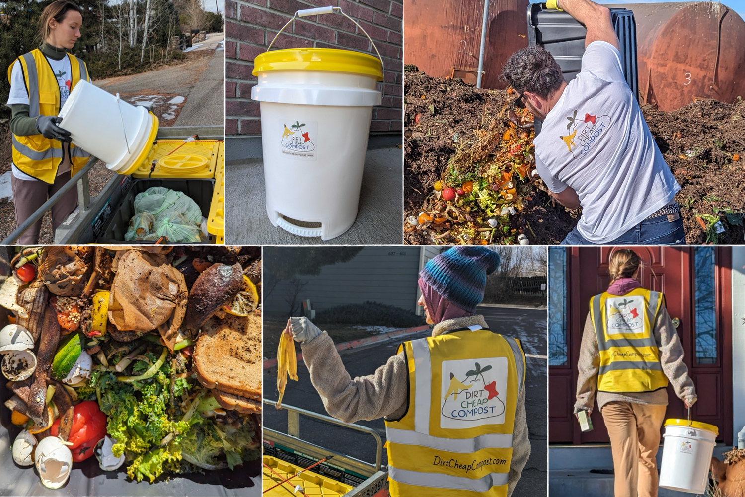 Dirt Cheap Compost, your affordable weekly compost / food waste pickup service for homes near Arvada, Wheat Ridge, and Lakewood